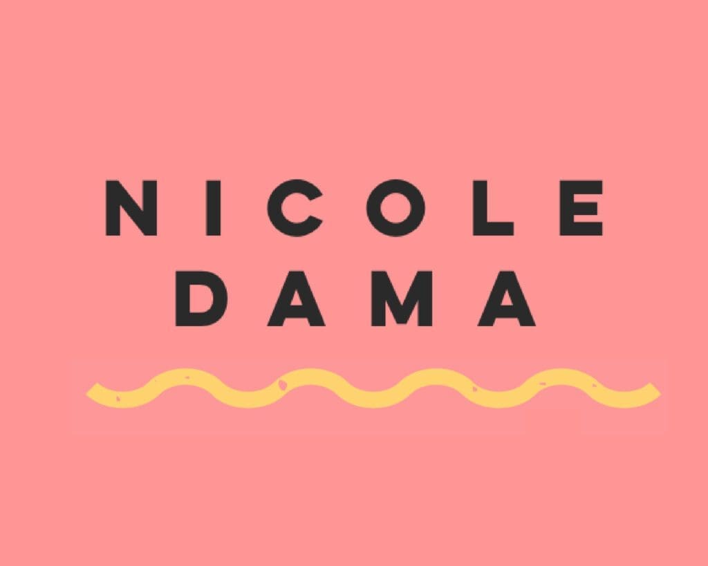 Nicole dama logo, wix website design