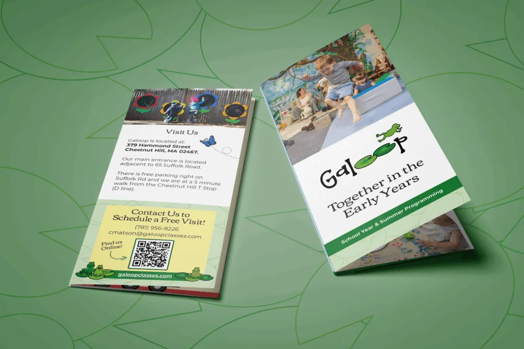 early education z-fold brochure folded